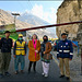 HFF at the police checkpoint barrier (fence)