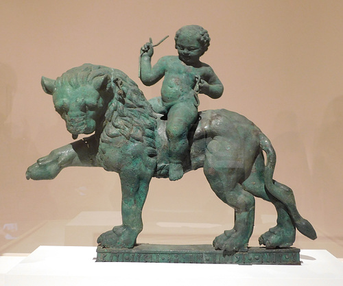 Striding Lion and Eros or Dionysos in the Metropolitan Museum of Art, March 2019