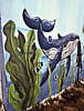 Toujours dans la même série de la peinture murale à la plage de Oued-Abdel