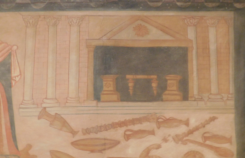 Detail of the Destruction of Dagon Before the Ark of the Covenant in the Metropolitan Museum of Art, June 2019