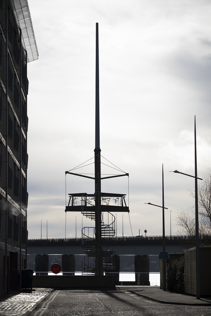 Silhouette of 'The Lookout Point"