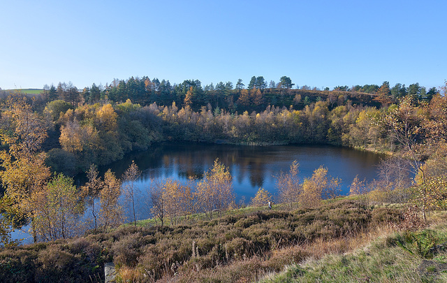 Brushes Clough Reservoir top view
