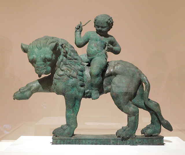 Striding Lion and Eros or Dionysos in the Metropolitan Museum of Art, March 2019