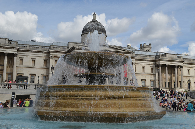 London, Fountain in Trafalgar Square