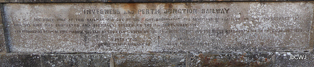 The first turf for thisInverness to Perth Junction  railway was cut on 17th October 1861 by The Countess of Seafield.