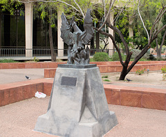 Phoenix Maricopa County Court House Rising Phoenix statue (1950)