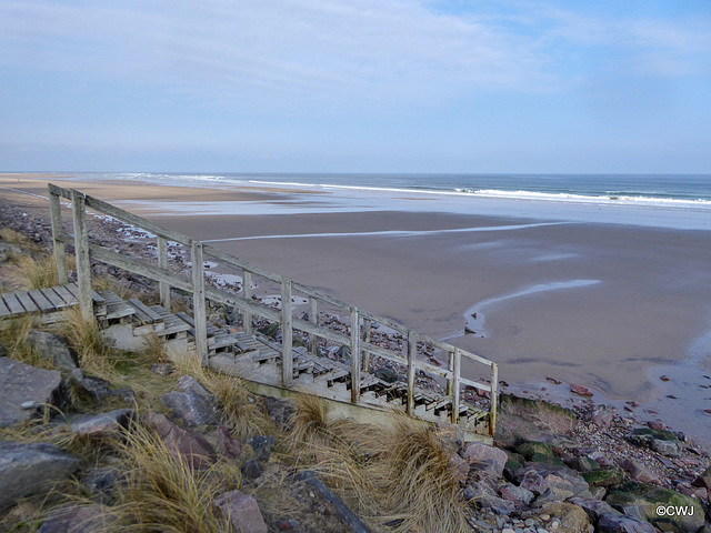 Findhorn Beach at low tide