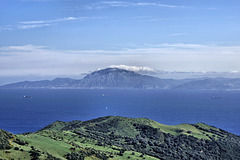 The Straight of Gibraltar – Viewed from Tarifa, Cádiz Province, Andalucía, Spain