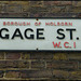 Gage Street street sign