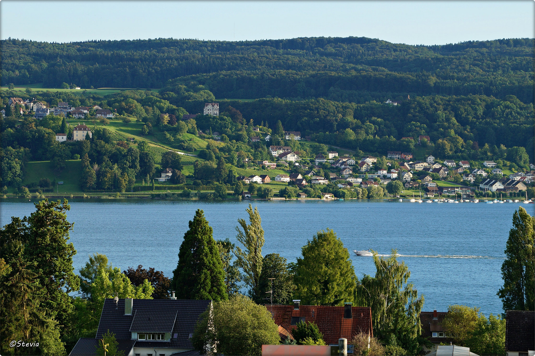 Blick auf Mannenbach-Salenstein/Schweiz