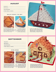 Baker's Coconut Cut-Up Cakes (5), 1956