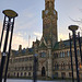 Early morning, Bradford town hall.