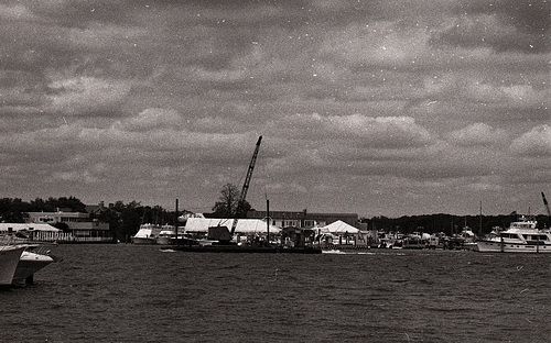 Crane and Tug Boat