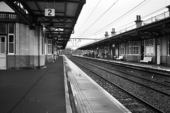 Airdrie Train approaching Platform 1, Dumbarton Central Station