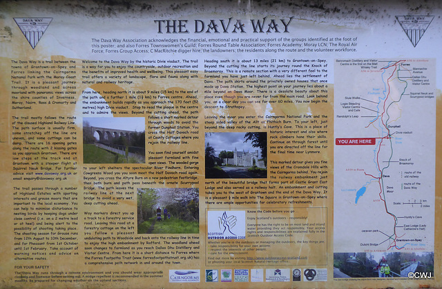 The Dava Way signage