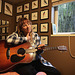 Contemplating music in the bird room