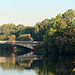 Brücke mit Jogger