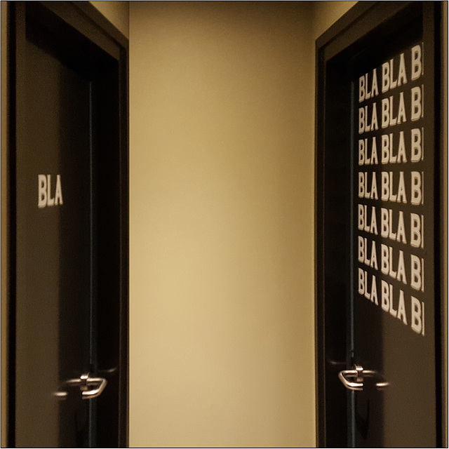 Restroom doors