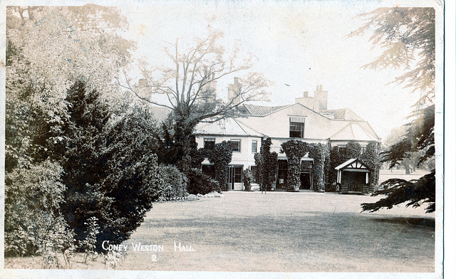 Coney Weston Hall, Suffolk c1900 (before partial demolition)