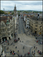 looking down the high