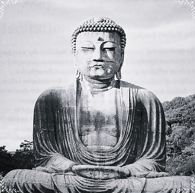 The Buddha meditating