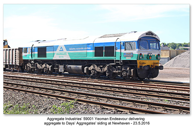 59001 Yeoman Endeavour Day's siding - Newhaven - 23.5.2016