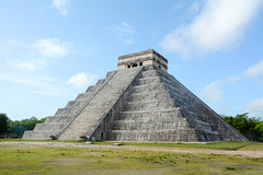 Mexico, Chichen-Itza, The Pyramid of Kukulkán with the Main Staircase