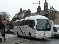 Phillips Coaches YN66 VYM in Bury St. Edmunds - 23 Nov 2019 (P1050994)