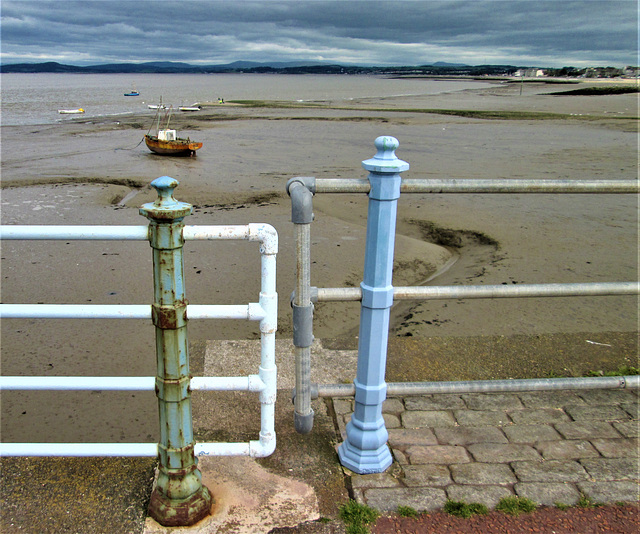 Low tide.