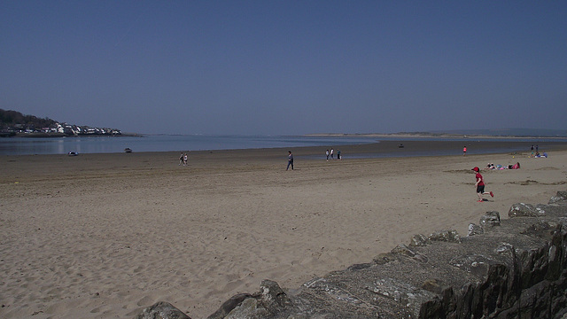 The lovely beach starting to fill up