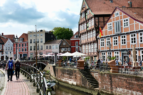 Stader Altstadt, gut besucht