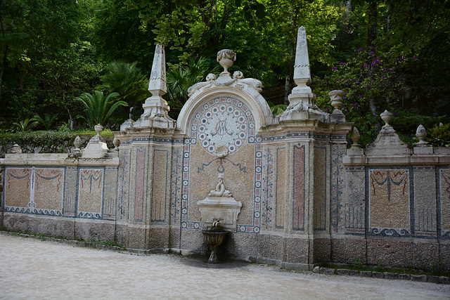 Portugal, Sintra, Fountain of Abundance in Quinta da Regaleira