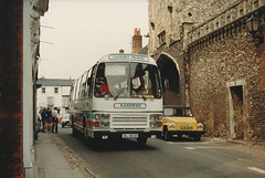 Sanders Coaches BIL 8430 (KUM 983V) in Walsingham - 26 May 1987