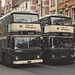 Nottingham City Transport 597 (GVO 717N) and 695 (MNU 695W) – 25 Jul 1987 (52-8)