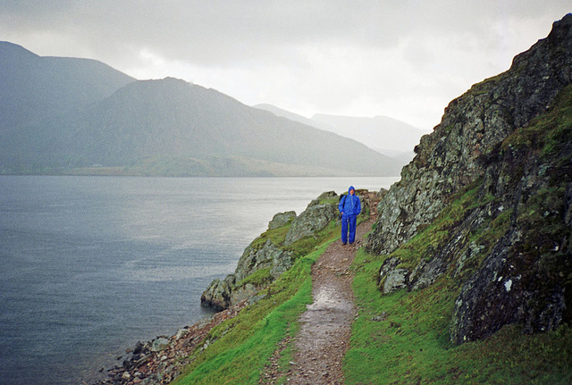 Angler's Crag, Ennerdale Water (Scan from May 1990)