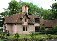 Pink Gothic lodge from 1815