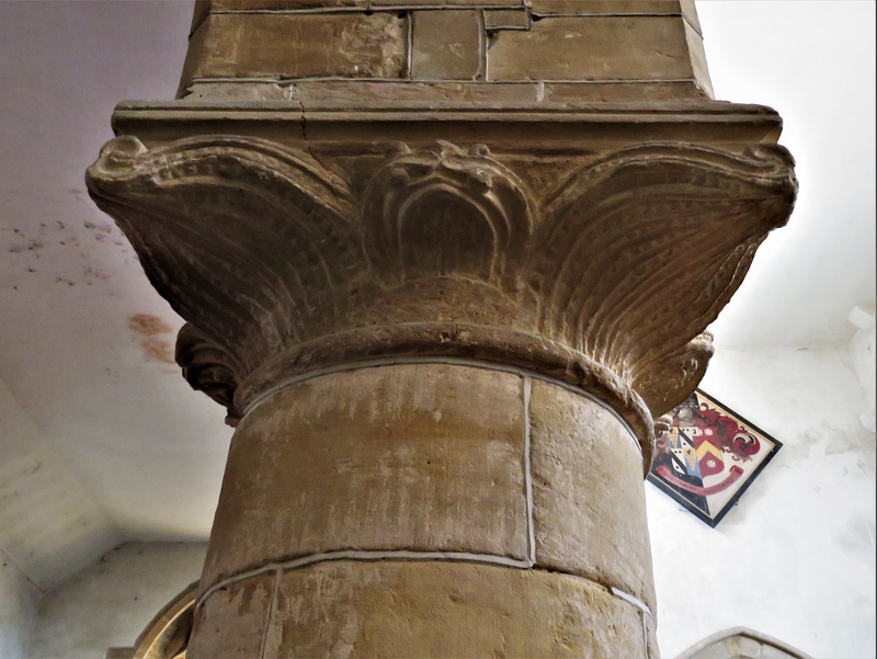 rousham church, oxon ; c12 capital