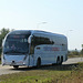 Lucketts Travel (NX owned) X5609 (BU18 OSK) on the A11 at Barton Mills - 9 Oct 2021 (P1090693)