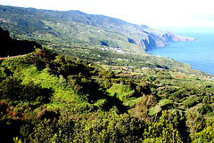 Mirador La Tosca, intensive Farben. Nordküste nach Westen. ©UdoSm