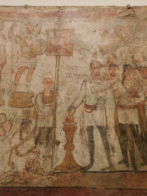 Detail of Julius Terentius Performing a Sacrifice in the Metropolitan Museum of Art, June 2019