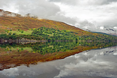 Reflections of Loch Carron,