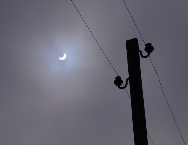 Partielle Sonnenfinsternis (80%) über Hamburg