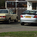 1978 Mercedes 230C (C123) and 2005 Mercedes C180 Kompressor Sport Coupé (CL203) 2014-04-11