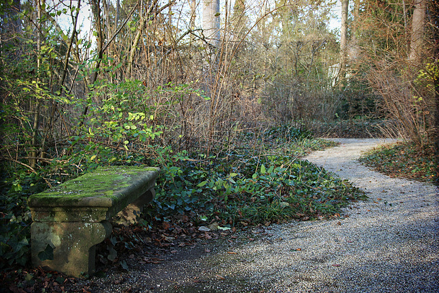 ... die Montagsbank im Schloßgarten