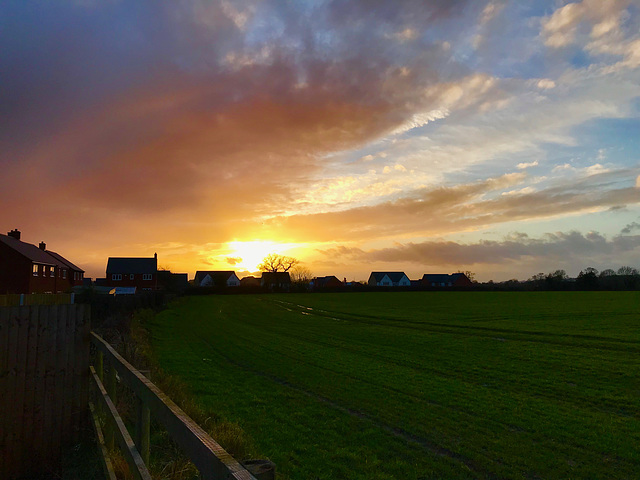 Gnosall sunset