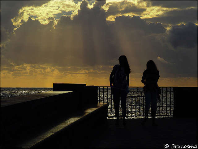 Ombre al tramonto.