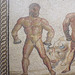 Detail of the Combat between Dares and Entellus Mosaic in the Getty Villa, June 2016