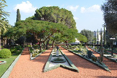 Haifa, The Flower Beds in Bahá'í Gardens