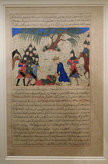 Alexander the Great and Dying Darius Manuscript in the Metropolitan Museum of Art, August 2019