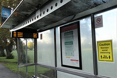 Bus shelter at Parkside, Cambridge - 1 Sep 2020 (P1070402)